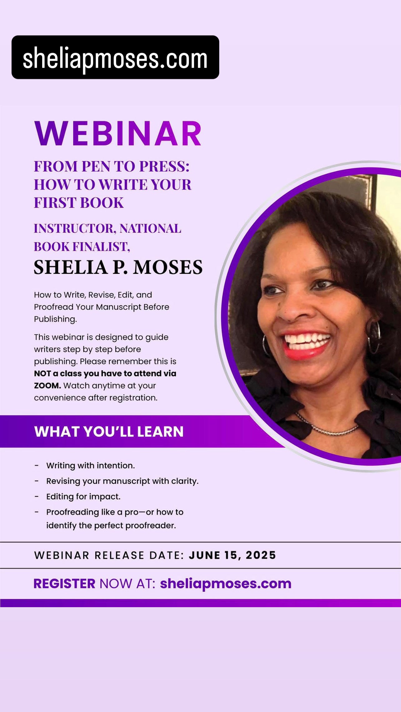 WEBINAR- PEN TO PRESS- How To Write Your First Book